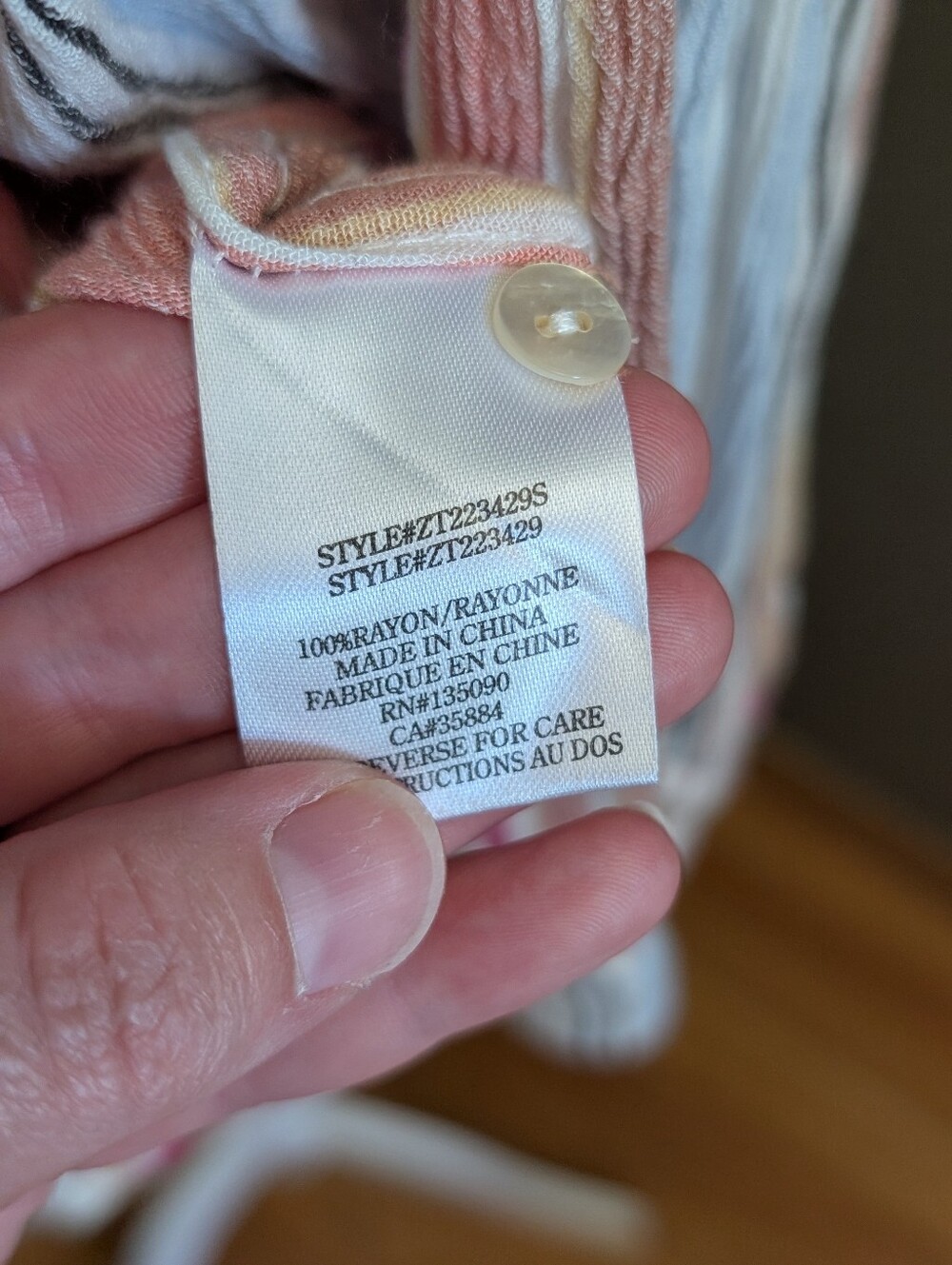 Coastal Granddaughter Popsicle Striped Rainbow Oversized Button Down Shirt XS/S - Picture 7 of 7